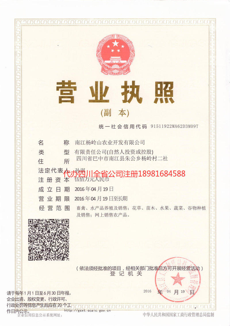 龙岩龙岩杨岭山农业开发有限公司